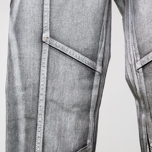 Versace Silver Painted Jeans - Picture 8 of 14